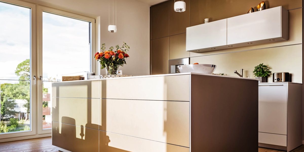 bulthaup b3 Küche in Aluminium, Projekt Berlin